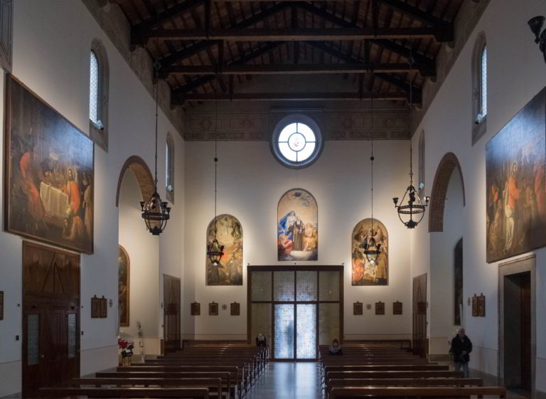 Santuario di San Leopoldo Mandić: nuova luce per il patrimonio di pittura veneta con il nuovo impianto di illuminazione.